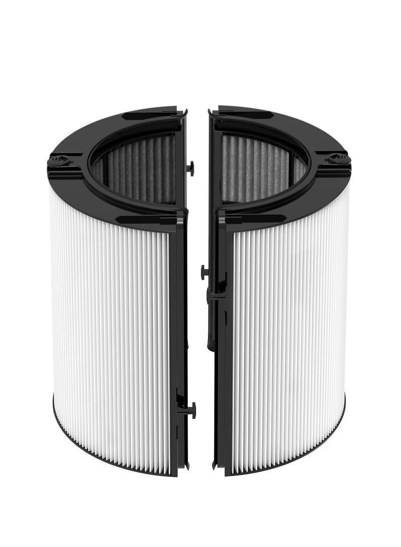 واي آند دي فلتر بديل لتنقية الهواء من دايسون، فلتر داخلي قابل للاستبدال، فلتر كربون نشط لتنقية الهواء من الغبار والمواد المسببة للحساسية والروائح، فلتر 3 في 1 H13 عالي الكفاءة لإزالة الروائح والغبار وحبوب اللقاح ووبر الحيوانات الأليفة. متوافق مع موديلات دايسون TP06 وHP06 وPH02 و04. فلتر قابل للتغيير. مناسب للمنزل وغرفة النوم والمكتب. - Image 1